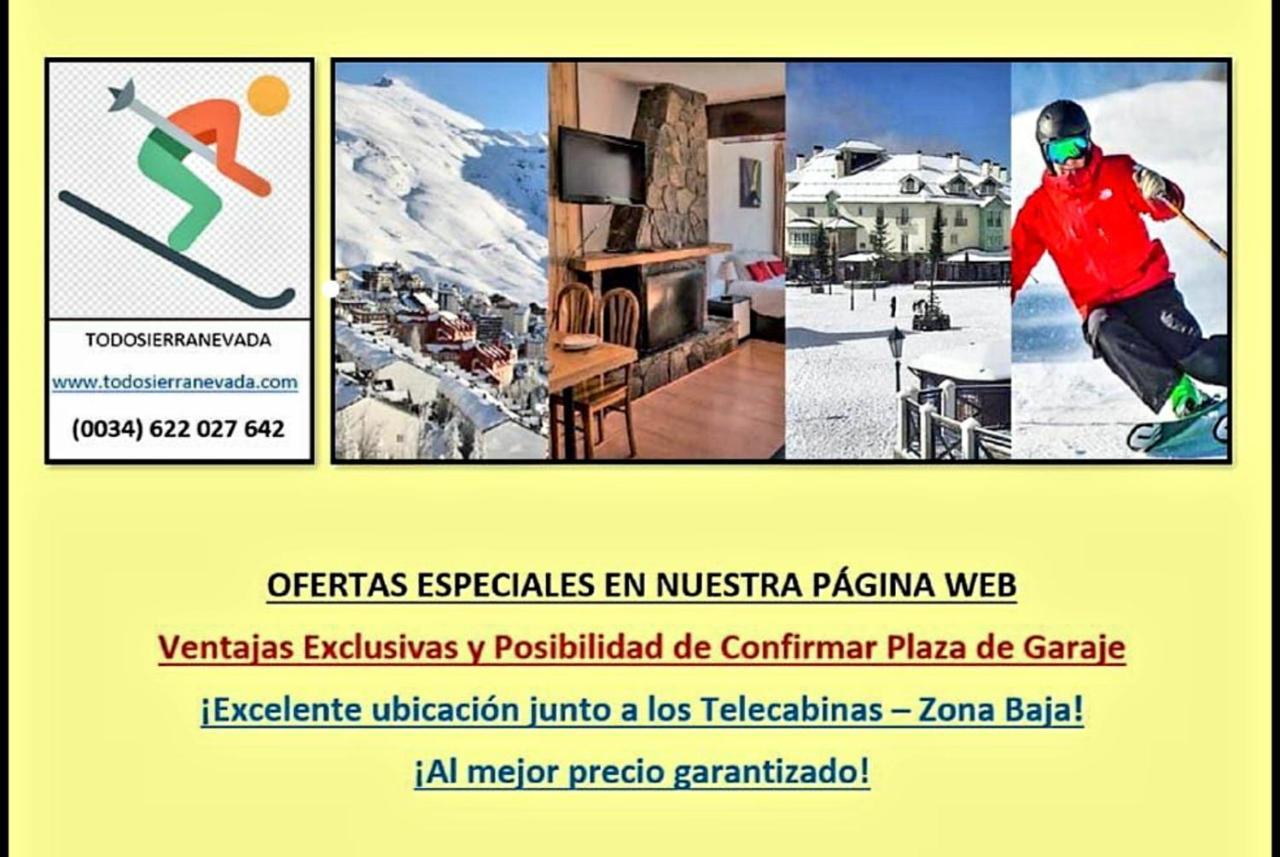 Todosierranevada Zona Baja - Edificio Atlas - Vistas A La Montana - Junto A Los Telecabinas Sierra Nevada Dış mekan fotoğraf